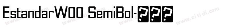 EstandarW00 SemiBol字体转换